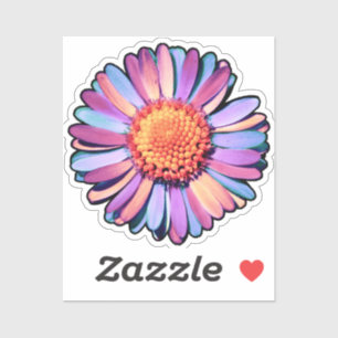 Sticker Fleur mignonne violet rose bleu Boho Daisy Bisexua