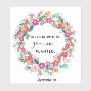 Sticker Fleur Où Vous Avez Planté De Jolies Fleurs De Cour