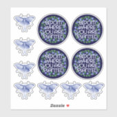 Sticker Fleur où vous êtes planté Vinyle transparent (Feuille)