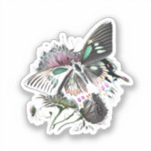 Sticker fleur-papillon (Recto)