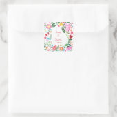 Sticker Fleur Personnalisé De Mariage Faveur (Sac)