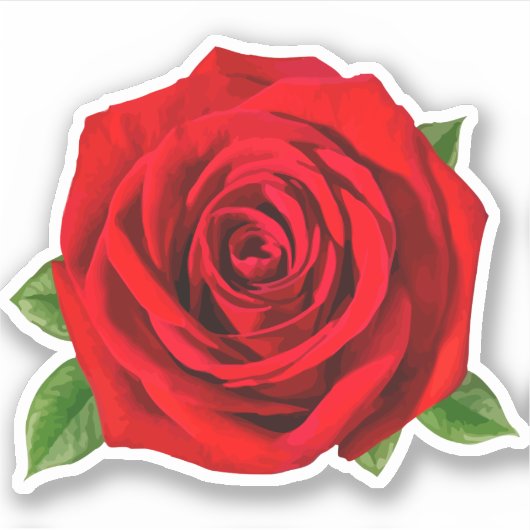 Sticker Fleur rouge (Devant)