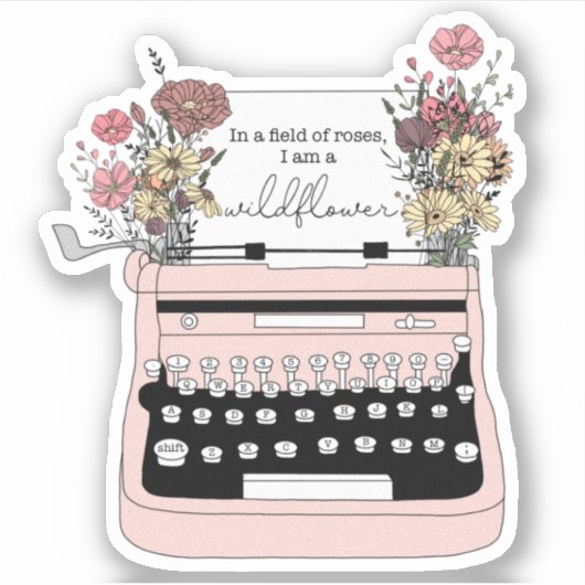 Sticker fleur sauvage (Devant)