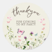 Sticker Fleur sauvage pour la fête du Merci (Devant)