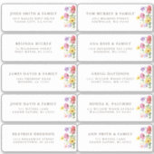 Sticker Fleur sauvage Rustic Chic boho Floral Adresse d'hô (Devant)