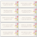 Sticker Fleur sauvage Rustic Chic boho Floral Adresse d'hô<br><div class="desc">Célébrez votre histoire d'amour avec cet élégant autocollant d'adresse fleurie de nom d'invité avec un design de fleurs sauvages d'aquarelle et script de calligraphie moderne. Parfait pour un mariage de jardin, une cérémonie en plein air ou une célébration boho rustique, ce design mêle des éléments floral fantaisistes à une élégance...</div>