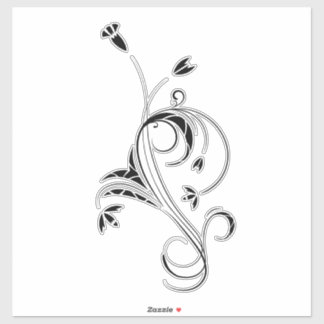 Sticker Fleur Tribale
