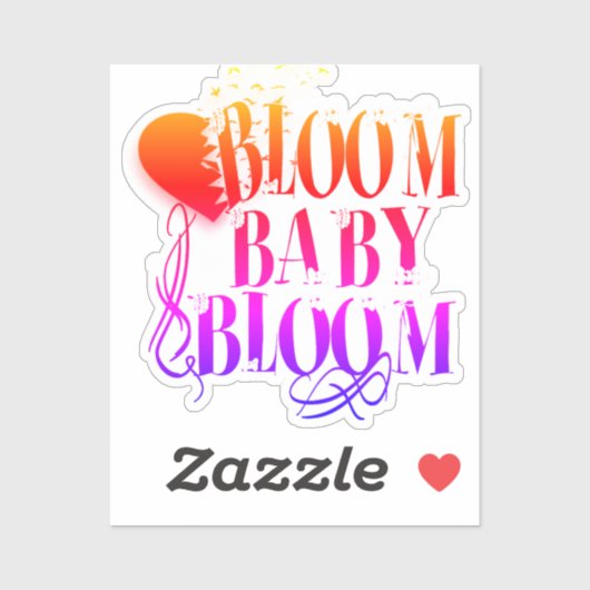 Sticker Fleurir bébé fleuris – Édition Boss Babe Autocolla (Feuille)