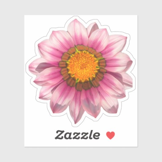 Sticker Fleuron rose Gazania (Feuille)