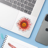 Sticker Fleuron rouge Gazania Treasure (Ordinateur portable avec iPhone)