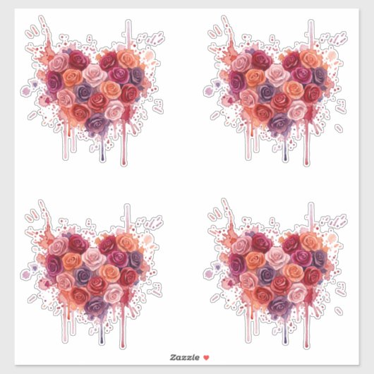 Sticker Fleurs (Feuille)