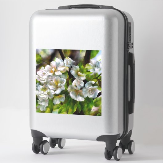 Sticker Fleurs d'Apple (Sur valise)