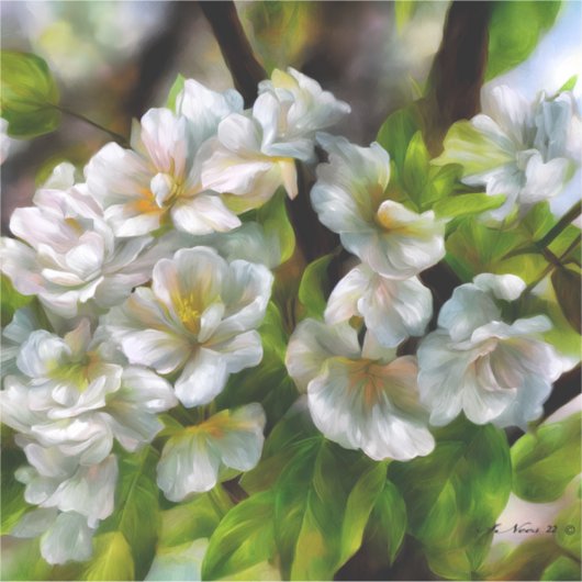 Sticker Fleurs d'Apple (Devant)