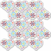 Sticker Fleurs de couleur d'eau (Devant)