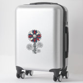 Sticker Fleurs de feu d'artifice vectoriel de conception p (Sur valise)