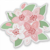 Sticker Fleurs de fleurs de cerisier (Devant)