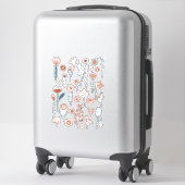 Sticker Fleurs de l'été (Sur valise)