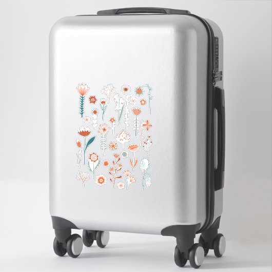 Sticker Fleurs de l'été (Sur valise)