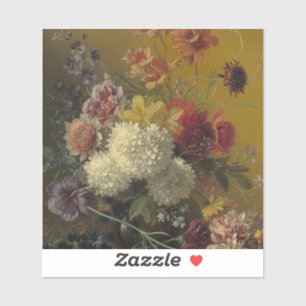 Sticker Fleurs de maître hollandais antique Georgius van O