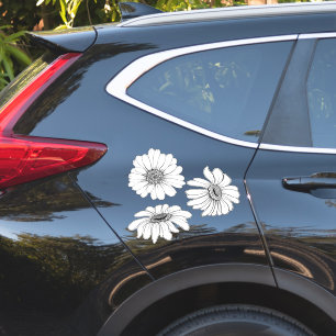 Sticker Fleurs de marguerite ensemble de 3 marguerites idé