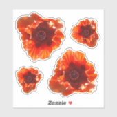 Sticker Fleurs de pavot (Feuille)