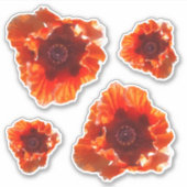 Sticker Fleurs de pavot (Devant)