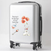 Sticker Fleurs de pavot rouge (Sur valise)