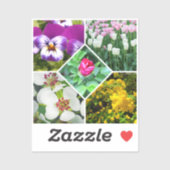Sticker Fleurs de printemps (Feuille)