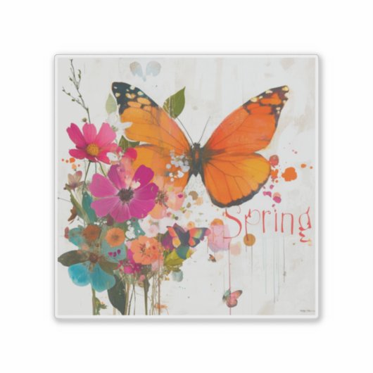 Sticker Fleurs de printemps, 2025, (Devant)