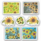 Sticker Fleurs de soleil (Devant)