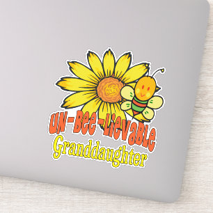 Sticker Fleurs de soleil et abeilles incroyables