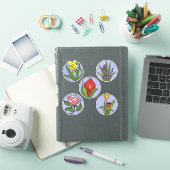 Sticker Fleurs en Verre Coloré (Couverture iPad)