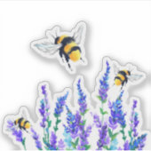 Sticker Fleurs et abeilles (Devant)