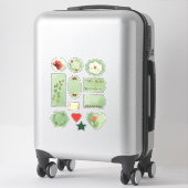 Sticker Fleurs et Berries Automne Assortiment Scrapbook (Sur valise)