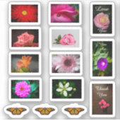 Sticker Fleurs et papillons (Devant)