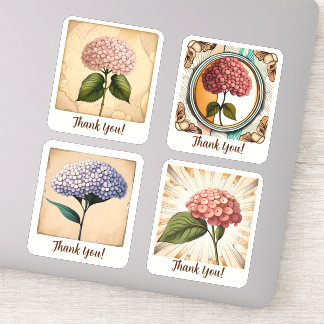 Sticker Fleurs Hydrangea Super Retro Personnalisé