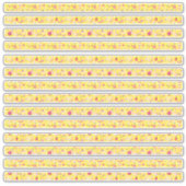 Sticker Fleurs Jaunes Petites Bordures (Devant)