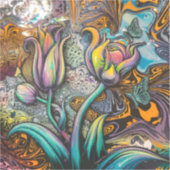 Sticker Fleurs Mandala (Recto)