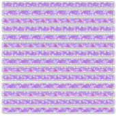 Sticker Fleurs minuscules Bordures violettes étroites (Devant)