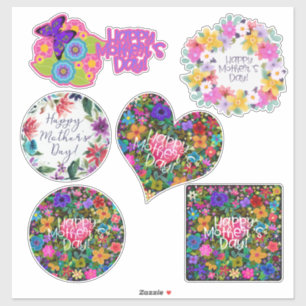 Sticker Fleurs pour maman pour la fête des mères