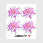 Sticker Fleurs rose fleurie rose pâle tournesol (Feuille)