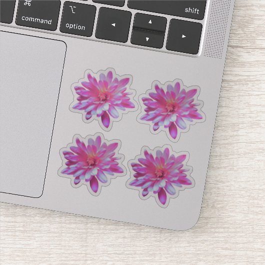 Sticker Fleurs rose fleurie rose pâle tournesol (Détail)