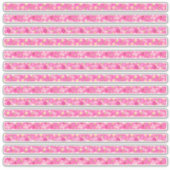 Sticker Fleurs roses délicates et bordures de vélos (Devant)