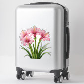 Sticker Fleurs roses vibrantes (Sur valise)