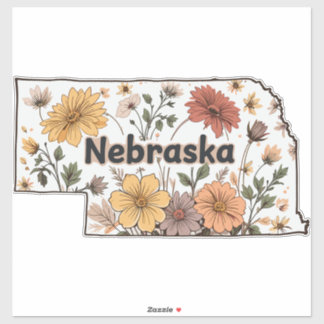 Sticker Fleurs sauvages du Nebraska