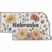 Sticker Fleurs sauvages du Nebraska (Devant)