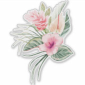 Sticker Fleurs Tropicales Chic (Devant)