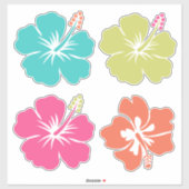 Sticker Fleurs tropicales d'été (Feuille)