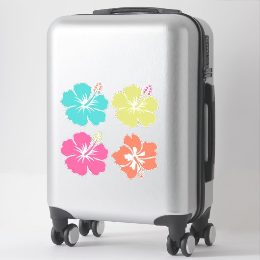 Sticker Fleurs tropicales d'été (Sur valise)