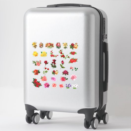 Sticker Fleurs vintages Belles (Sur valise)